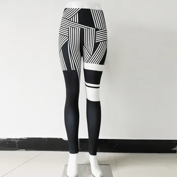 Dámské tištěné High-pasu Hip Stretch Spodky Běh Fitness Jóga Kalhoty sportovní oblečení pro ženy, posilovna bezešvé legíny capris