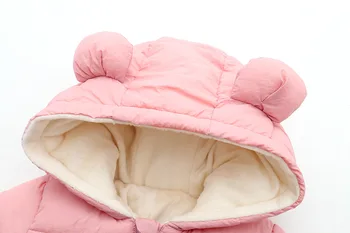 Dítě Zimní Oblečení Baby Romper Cotton Newborn Kombinéza Dětské Oblečení Pro Dívky S Kapucí Pro Kluky Kombinézy Snowsuit Unisex Oblečení