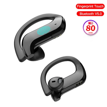 Lovebay Bezdrátové Bluetooth 5.0 Sluchátka MD03 TWS Otisků prstů Dotykový LED Displej Vodotěsné Sluchátka Šumu Sluchátka