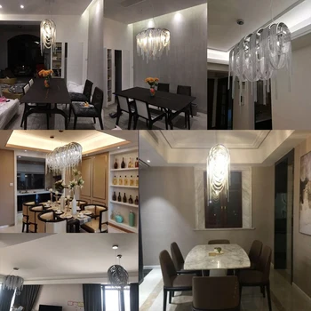 Moderní luxusní lustr, osvětlení, jídelna, kuchyňské svítidlo večeři stropní svítidlo ložnice střapcem lampa svatební lustr