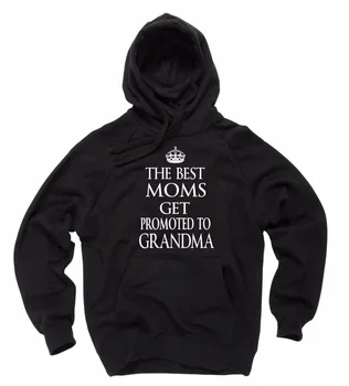Nová babička s kapucí nejlepší maminky povýšen, aby Babička ženy módní slogan grafické tumblr grunge tumblr oblečení mikiny