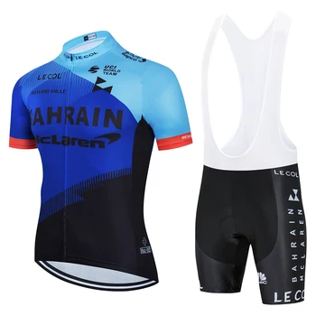 Nový 2020 BAHRAJNU Letní Cyklistické Oblečení Cyklistické jersey Rychlé Suché Pánské Cyklistické oblečení týmu Cyklistické Dresy 19D gelové cyklistické šortky set