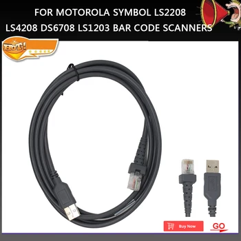 5ks/10ks Nový USB 3M Pro Motorola Symbol Barcode Scanner Kabel LS2208 LS4208 DS6708 LS1203 čárový kód Skenery, pda