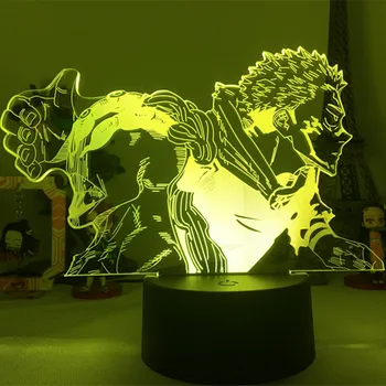Anime Jujutsu Kaisen Led Noční Světlo Ryomen Sukuna Lampa pro Ložnice Dekor Dárek k Narozeninám Světlo Jujutsu Kaisen Gadget