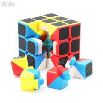 Carbon Fiber Magic Cube 3x3x3 Rychlost Kostka 3x3 Cube Moyu Hra Puzzle Neo Cubo Magico Hračky Pro Děti