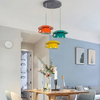 Led restauraci lustr moderní minimalistický tvůrčí osobnosti malé lustr uličky nordic lampy keramické