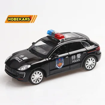 1:32 Model Policejní Auto SUV Cayenne Diecasts & Hračky Vozidel, Kovové Slitiny Simulace Vytáhnout Zpět, Auta, Hračky Pro Děti, Dárky Pro Děti