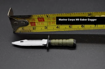 1/6 Klasický Taktický Nůž Dýka Modely US Marine Corps M9 Šavle, Dýka, Zbraň Pro 12 palců Voják Akční Figurky