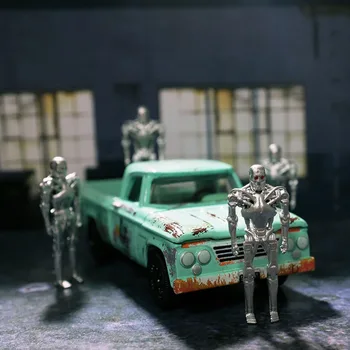 1/64 měřítku kovové kostry tvar loutka, robot, panenka hračka slitiny model auta diecast vozidla zobrazení částí Scény, doplňky, dárky