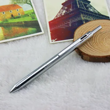 1 KS 4 Barvy Kreativní kuličkové Pero Kuličkové Pero Office Business kuličkové Pero Student Dárkové Pero 0,5 MM Kovové tužky