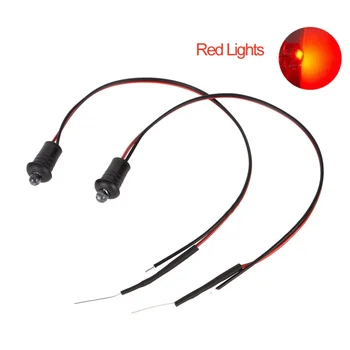 1 Pár Portable Červená Blikající Figuríny Falešný autoalarm Dash Mount LED Lightt