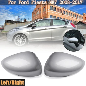 1 Pár Vlevo/Vpravo Stříbrná Zpětná Boční Pohled Mirror Výměna krytka Případě Shell pro Ford Fiesta Mk7 2008 2009 2010 2011