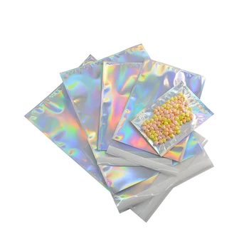 100 ks Hologram Hliníkové Fólie Lepící Pouzdro Kurýrní Skladovací Tašky Obálky Poly Mailer Postal Shipping Poštovní Sáčky
