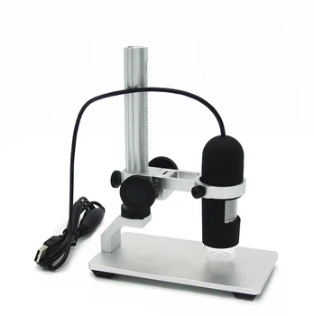 1000X digitální mikroskop USB viedeo mikroskop, USB Kamera-Endoskop lupa, 8 LED světla Hliníkové slitiny stojan