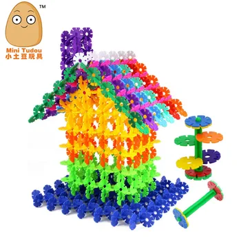 100KS 3D Puzzle Plastové Budova Model Budovy Puzzle Vzdělávací Inteligence Hračky Pro Děti