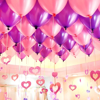 100pcs Svatební Balónky Narozeniny Latex Balon Svatební Party Dekorace Domu Domů Svatba Dekor Výročí
