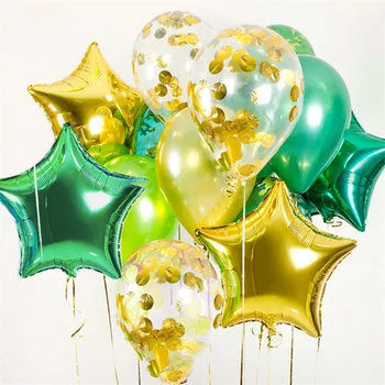 10ks 10palcový zlaté stříbrné konfety, balónky 18inch hliníkové fólie hvězdy, balónky svatební dekorace birthday party balónky, hračky
