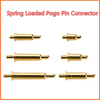 10KS 1PIN odpružené Pogo Pin, Konektor 2 mm 2.5 3 3.5 4 4.5 5 5.5 6 6.5 7 7.5 8 8.5 9mm Výška Jeden průchozí Otvor PCB