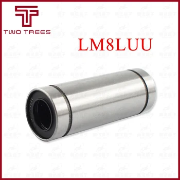 10ks LM8LUU Dlouhý Typ 8mm Lineární kuličkové Ložisko Slide Pouzdro pro DIY CNC díly