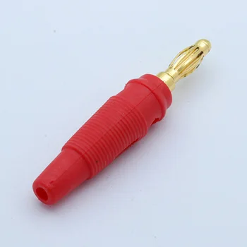 10pcs/lot 4 mm Banánové Zástrčky Pozlacené Audio Kabel Reproduktoru Drát Pin Banana Plug Konektory Velkoobchodů