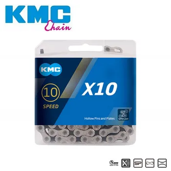 116 Odkazy Originální KMC X10 Řetězy Cyklu Přesmykač Řetěz 10 Speed Horská MTB Silniční Kolo Řetěz