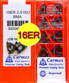 16ER 2.0 ISO BMA 10ks 50ks 100ks Carmex carbide insert Zpracování: nerezové oceli, slitiny, ocel, atd.