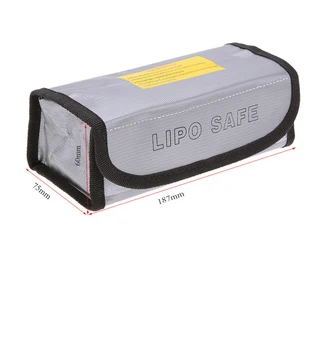 185x75x60mm Náměstí RC LiPo Baterie Bezpečnostní Protipožární Sáček Bezpečné Stráži Ochrana Baterie Nabíjení Pytel Pro RC Hračky Baterie