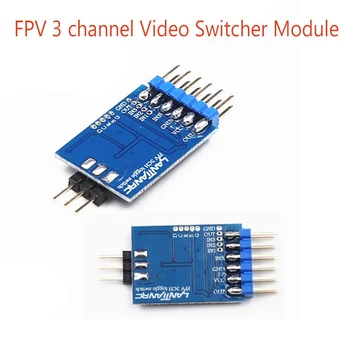 1ks 3-Kanálový Video Switcher Modul 3 Way Video spínací Jednotka FPV Kamera pro Multicopter Drone 5.8 G FPV Vysílač a Kameru