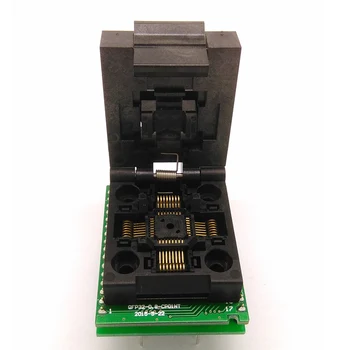 1ks QFP32-0.8-01 čip test socket \ QFP32/0.8 pitch IC socket pálení
