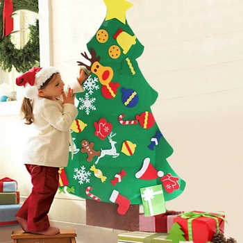 1set DIY Cítil Vánoční Strom Ozdoby Navidad Vánoční Ozdoby pro Domácí Natal Kerst Nový Rok 2020 Dárek pro Děti, Vánoce, Noel