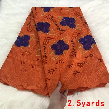 2.5 dvoře Švýcarské krajky tkanina s Kameny 2020 nejnovější výšivky Africké bavlněné tkaniny Švýcarské voile krajky populární Dubaj styl
