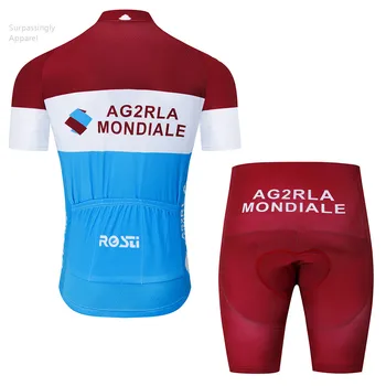 2019 Světového TÝMU AG2R Cyklistika Jersey Gel Cyklistické Šortky Set Ropa Ciclismo Pánské 12D Léto Quick-dry jízda na Kole Maillot Culotte