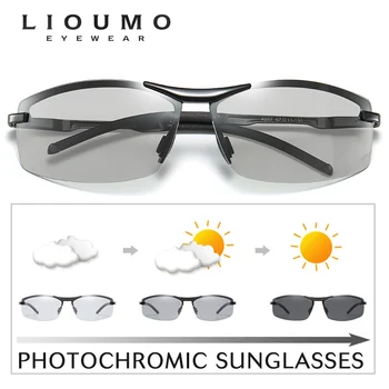 2020 HD Samozabarvovací sluneční Brýle Muži Jízdy Chameleon Polarizované Čočky Sluneční Brýle Mužské Brýle Příslušenství UV400 zonnebril heren