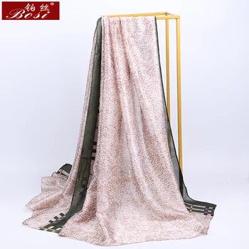 2020 Měkké hedvábí šátek tisk mřížky ženy Módní Multicolor dlouhé šály beach cítit Hidžáb letní šály luxusní tisk Designer
