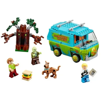 2020 New10432 & 10430 10428 10429 Scooby Doo Mystery Stroj Autobusu Městské Stavební Kámen Cihly Hračky Společné Vánoce Dítě Dárek Hračka