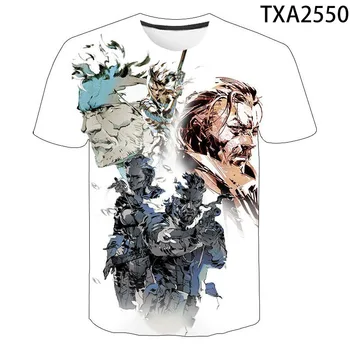2020 Nové Létě 3D T Trička Metal Gear Solid Ležérní Streetwear Chlapec Dívka Děti Móda Muži Ženy Děti Tištěné T-shirt Topy Tee