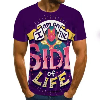 2020 Nové Muže 3D T-shirt Ležérní Krátký Rukáv O-Krk Módní 3D Tištěné t košile Muži Vysoké Kvality Značky tshirt