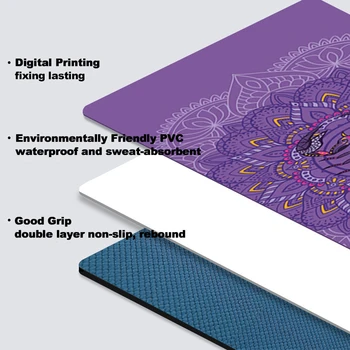 2020 Nové PVC Krásně Souhvězdí Tištěné Yoga Mat 6MM Začátečník protiskluzová Fitness Podložka pro Posilovny Domácí Cestovní Polštářek
