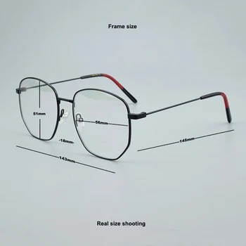 2020 Značky metal optické rámu brýlí Ženy brýle Square krátkozrakost počítačové brýle rámy pro muže brýlových obrub 03960