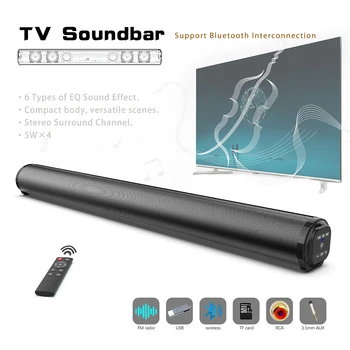 20W Home TV Sound Bar pro Xiaomi Bluetooth Reproduktor Se Subwooferem 3D Surround Stereo Reproduktory Bezdrátový Soundbar pro PC Počítač
