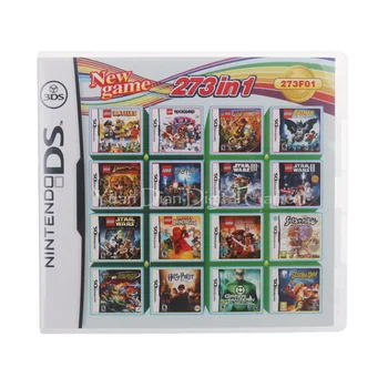 273 V 1 Kompilace Video Hry, Kazety, Karty Pro Nintendo DS, 3DS, 2DS Super Combo Multi Vozík