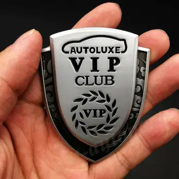 2ks Kovové VIP Club Luxury TÁTA JP Pronájem Okno Kufr Znak Odznak Obtisk Nálepka