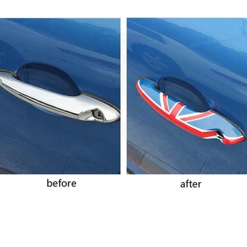 2ks/Set UK Design Vozu Vnější kliky Dveří Kryt Čalounění Car styling ABS se Hodí Pro MINI Cooper R50 R56 R60
