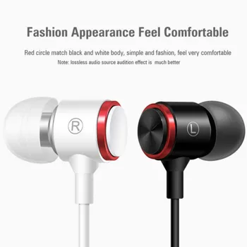 3,5 MM In-Ear Stereo Sluchátka Kovové Sport Bass Sluchátka Izolace Hluku Hudby Headset pro iphone pro Mobilní telefon Samsung Univers