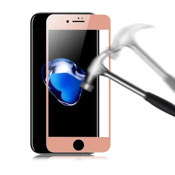 3D 9H Full Lepidlo Kryt, Rose Gold Tvrzené Sklo Pro iPhone 7 8 6 6S Plus Screen Protector Pro I6 I7 I8 Plus Ochranný Film Sklo