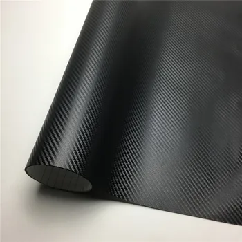 3D Carbon Vinyl Film Bubble Free Pro Pronájem Zabalit Notebook Kožní Kryt Telefonu Motocyklu Vozidla, Balicí