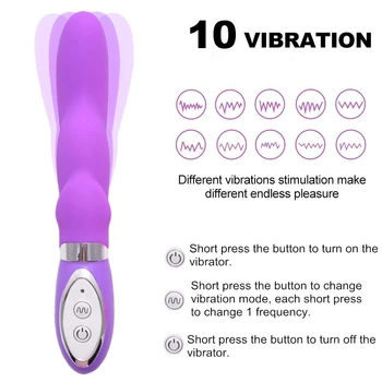 4 Styly Vodotěsný Vibrátor, Klitoris Stimulátor Vibrátory Pro Ženy, 10 Rychlostí, Funkce Vibrací Sexuální Hračky Ženské Klitoris Vibrátor