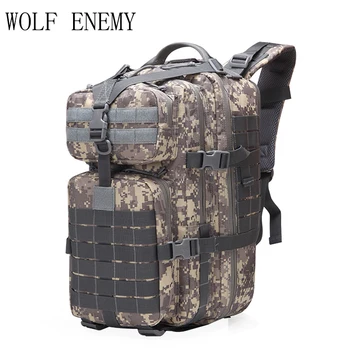 40 Vojenská Taktická Assault Pack Batoh Armády 3D Vodotěsné Bug Out Bag Malý Batoh pro Venkovní pěší Turistika Camping Lov