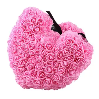40cm Rose Medvídek S Láskou Srdce, Umělé Květiny Dekorace Valentines Den, Matka Den Dárek