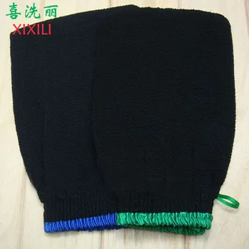 40pcs/hodně černé hammam peeling rukavice,kouzlo peeling rukavice,exfoliační vana rukavice maroko peeling (těžší hrubé pocit)